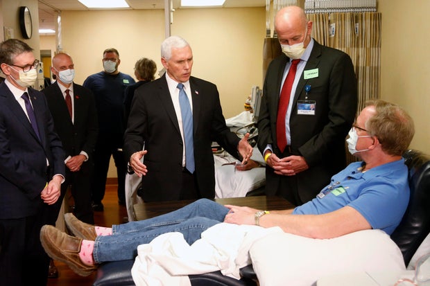 APTOPIX Virus Outbreak Pence Mask 