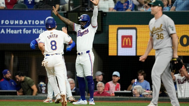 Athletics Rangers Baseball 