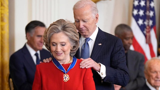 Hillary Clinton Campaigns Across US One Day Ahead Of Presidential Election 