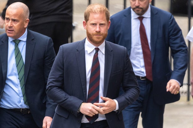Prince Harry attends appeal court hearing at the High Court in London 