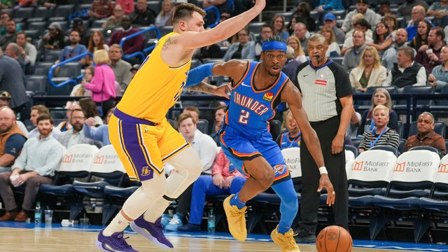 Lakers Thunder Basketball 