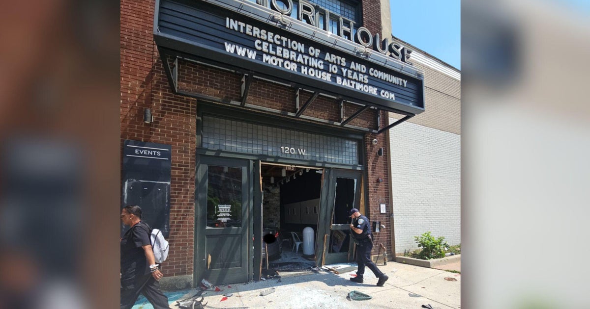 Stolen car rams into popular Baltimore arts venue, forcing temporary closure 